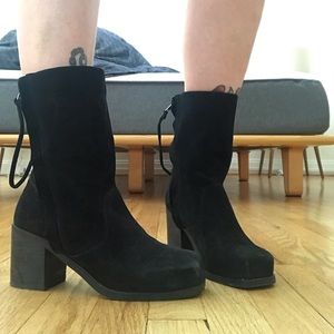 Intentionally Blank double zip boots